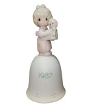 Precious Moments Bell 109835, Love is the Best Gift of All, Dated 1987