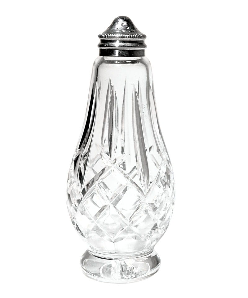 Waterford Crystal: Araglin Footed Shaker Set & Metal Lids | No Box, 5.5" | Footed