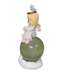 Precious Moments Figurine 110912, Just Sittin' On Top of the World Angel on Globe