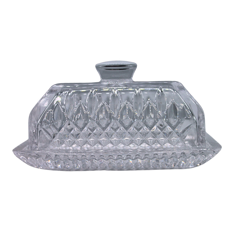 Waterford Crystal: Lismore Covered Butter, 7.1"