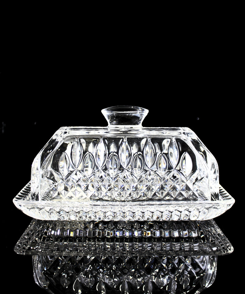 Waterford Crystal: Lismore 1/4 Pound Covered Butter , 7"