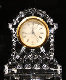 Waterford Crystal: Lismore Small Carriage Clock, 3" | Gold Rimmed
