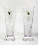 Waterford Crystal: Lismore Pilsner Glasses, 8.3" - Boxed Set of 2