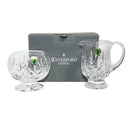 Waterford Crystal: Lismore Footed Open Sugar & Creamer, 4.25" - Boxed Set of 2