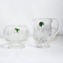 Waterford Crystal: Lismore Footed Open Sugar & Creamer, 4.25" - Boxed Set of 2