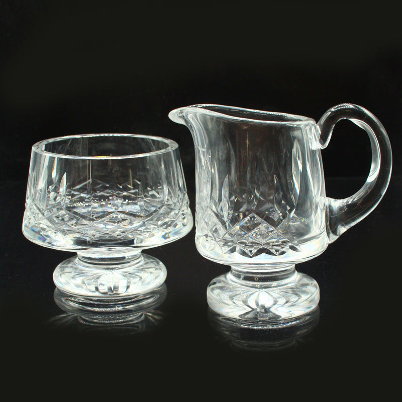 Waterford Crystal: Lismore Footed Creamer and Sugar Set, 4.5"