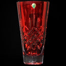 Waterford Crystal: Lismore Red Mia Square Vase, 10.75"