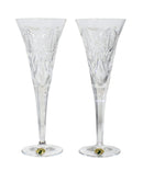 Waterford Crystal: Millennium Fluted Champagne Glasses, 9.25" (Happiness) - Boxed Set of 2