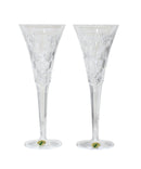 Waterford Crystal: Millennium Fluted Champagne Glasses, 9.25" (Prosperity) - Boxed Set of 2