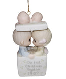 Precious Moments Ornament 112399, Our First Christmas Together- 1987