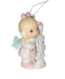 Precious Moments Ornament 112840, Icy Good Times Ahead, Dated 2003