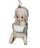Precious Moments Ornament 115282, Baby's First Christmas- 1988 Boy