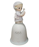 Precious Moments Bell 115304, Time to Wish You a Merry Christmas, Dated 1988
