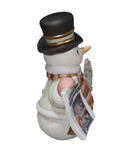 Precious Moments Figurine 121025, A Star is Born- Snowman with Newspaper