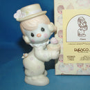 Precious Moments: 12238D Clowns: Holding a Flower Pot