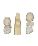 Precious Moments Figurine 12408, We Saw a Star, Angels With Star and Saws, Musical