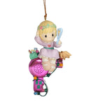 Precious Moments Ornament 125830, Pretty Up for the Holidays