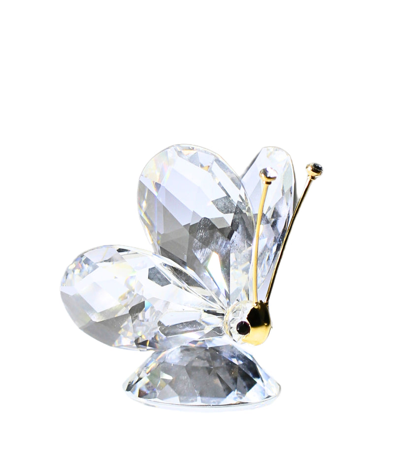 Swarovski Figurine:  Butterfly Mini | Crystal Tips on Gold Antenna