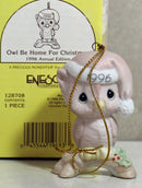Precious Moments Ornament: 128708 Owl Be Home for Christmas | Dated