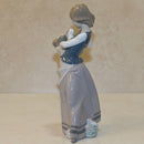 Lladró Figurine: 1311 Girl with Puppies