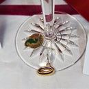 Waterford Crystal Champagne Flute: 5 Gold Rings, 2007 | 12 Days of Christmas