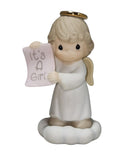 Precious Moments Figurine 136204B, Infant- Growing in Grace Angel, It's a Girl