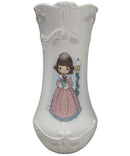 Precious Moments 142077, Girl By Lamp Post Vase