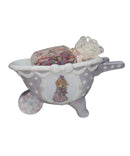 Precious Moments 154148, Girl with Roses Wheelbarrow With Potpourri