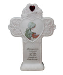 Precious Moments Plaque 154385/A, January Monthly Standing Cross