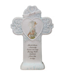 Precious Moments Plaque 154407, March Monthly Standing Cross, Birth Month