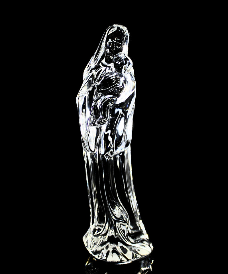 Waterford Crystal: Figurines Madonna And Child, 7"