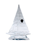 Waterford Crystal: Figurine Sailboat-Blue Base, 9"