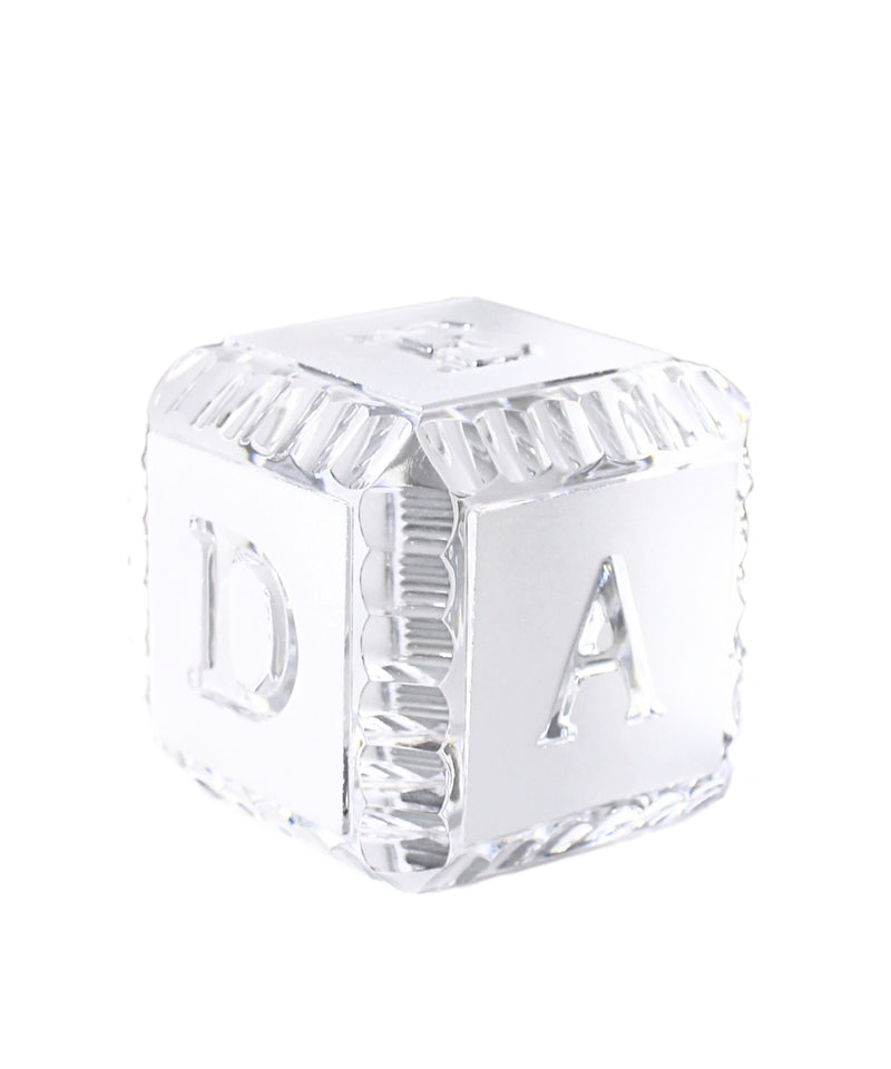 Waterford Crystal: Figurines Alphabet Block, 2"