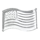 Waterford Crystal: Figurines American Flag Paperweight, 4.5" | 9-11-01 | 12-25-01 engraved on it