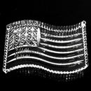 Waterford Crystal: Figurines American Flag Paperweight, 4.5" | 9-11-01 | 12-25-01 engraved on it