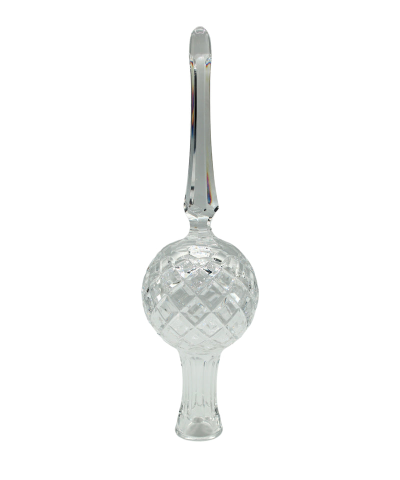 Waterford Crystal: Tree Trop Ornament Tree Topper-Rounded Tip, 10.3"