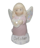 Precious Moments Figurine 159034, October Birthstone Angel
