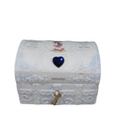 Precious Moments Trinket Box 165875, September Hopechest With Birthstone