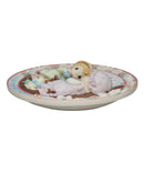 Precious Moments 170003, Two Girls Having Tea- Sculpted Plate