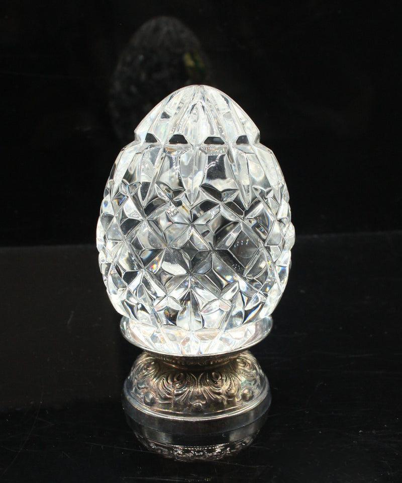 Waterford Crystal: Annual Egg Crystal Egg w/ Base-1992, 3.5"