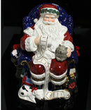 Waterford Holiday Heirloom Musical Cookie Jar - Santa In Armchair, 12"