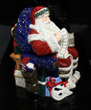 Waterford Holiday Heirloom Musical Cookie Jar - Santa In Armchair, 12"