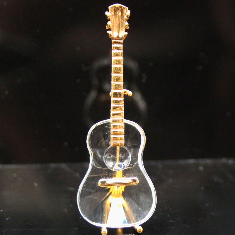 Swarovski Figurine: 173367 Gold Guitar