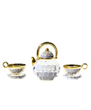 Swarovski Figurine: 174009 Gold Tea Set