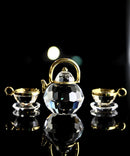 Swarovski Figurine: 174009 Gold Tea Set