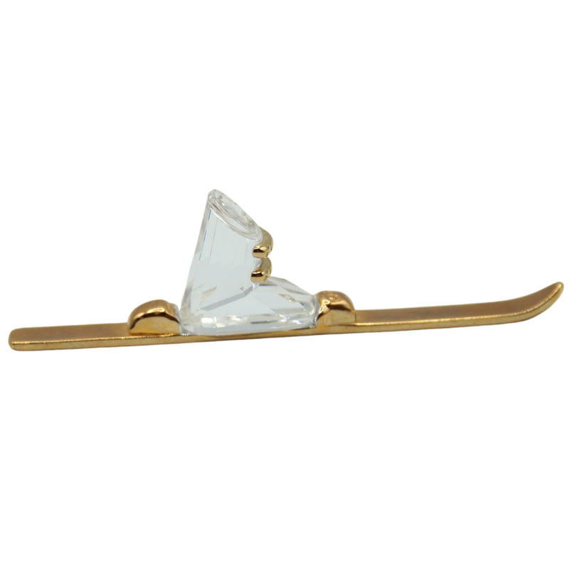 Swarovski Figurine: 174029 Gold Ski