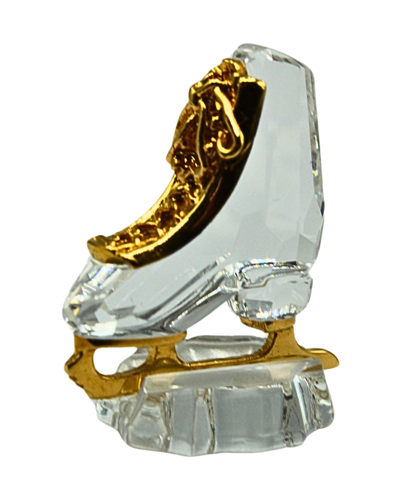 Swarovski Figurine: 183283 Gold Ice Skate