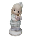 Precious Moments Figurine 183814S, The Most Precious Gift of All- Green Dress, Early Release