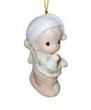 Precious Moments Ornament 183946, Baby's First Christmas, Dated 1996