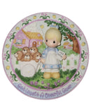 Precious Moments 186430, God Loveth a Cheerful Giver- Sculpted Plate